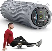 FITINDEX Vibrating Foam Roller 5-Speed, Next Generation Electric Foam Roller for Muscle Recovery, Fitness Deep Tissue Trigger Foam Roller for Post-Workout Pain Relief - Gray