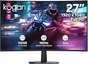 Kogan 27" Curved Full HD 180Hz 1ms FreeSync Gaming Monitor (1920 x 1080) - KAMN27F18CVA - 27 Inch