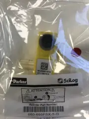 New SciLog SciPres Pressure Sensor Flow Cell 080-695PSX; 1/2" Barb Connection