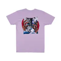 在飛比找蝦皮商城優惠-RIPNDIP SPLIT TEE 紫色 短袖T恤 中指貓 