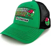 Checkered Flag Sports Ross Chastain 2025 Melon Man Gas It and Smash It Mesh Hat Green/Black, Green and Black, One Size