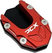 Motorcycle Kickstand For PCX125 PCX150 PCX 125 150 2018-2021 Motorcycle Kick Stand Foot Side Stand Support Extension Enlarger Pad (Color : New Red)