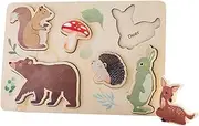 Shape Matching Game | Wooden Funny Interactive Learning Toy | Travel Matching Puzzle Board, Brain Teaser Game for Kids