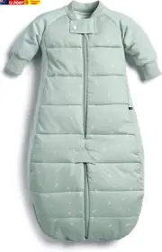 Sleep Suit Bag 2.5 TOG – 8–24 Months – Sage Print – 400 Thread Count Organic Cot