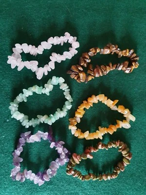 crystal chip bracelet