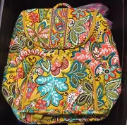 NWT Vera Bradley Double Zip Backpack Bookpack Retired Provençal