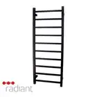 Radiant STR430 Heated Towel Rail-430x1100mm-Matte Black-Bottom Right Wiring
