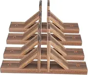 Kisangel Garden Picket Fence Base Holder Kit 4pcs Wood Fence Support Fixing Stand
