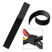 20mm*150mm Black Cable Ties Wire Cord Straps Reusable Hook Loop