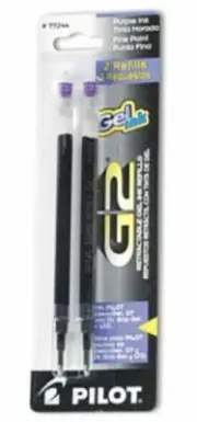 Pilot G2 Gel Pen Refill in Purple - Fine Point - NEW - P77244 - Made in Japan