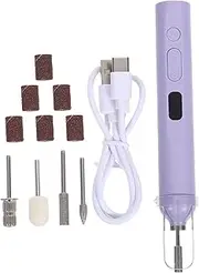 ELAYARD Manicure Machine Nail Drill Bits Manicure Kit for Women Nail Accessories Callus Drill Bit Manicure Drill Bits Nail Tools Foot Care Drill Bits Metal Nail Drill Bit Violet Plastic
