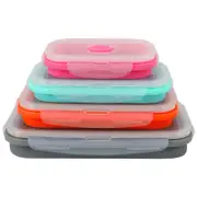 Cook Easy Set of 4 Collapsible Silicone Storage Container