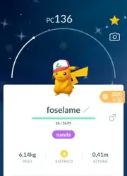 Pokémon Go Shiny Pikachu Ash Hat Male