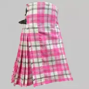 Scottish Clan Aisla Pink Tartan Kilt for MEN/Women Custom Size Traditional Kilt