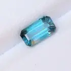 1.30 carat Emerald Cut beautiful Blue Tourmaline @ Afghanistan. AZ 5