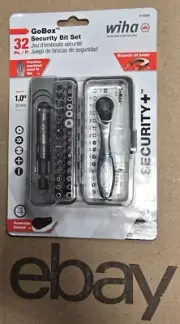 Wiha 74958 32 Piece GoBox Security Bit Set with Mini Ratchet SAME DAY SHIPPING!