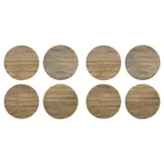 2x 4pc Ecology Mango Wood Rustic Drift Coasters 10cm