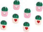 NUOBESTY 8Pcs Cactus Design Charging Cable Protectors Adorable Protectors to Prevent Fraying Durable and Unique Cover for USB Cords for Friends and Colleagues