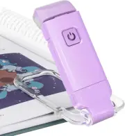 Book Reading Light USB Rechargeable Bookmark Light LED Clip on Book Lights Readi