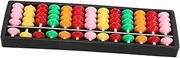 HOMSFOU for Children 5 Bead Toy Counting Educational Games Early Learning Educational Toy