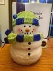 NEW SCENTSY SNOWMAN COOKIE JAR HOST EXCLUSIVE WITH BOX