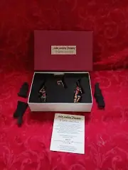 3 figure set rare JOHN JENKINS WOODLAND INDIAN LACROSSE PLAYER wim-08 vtg vtg