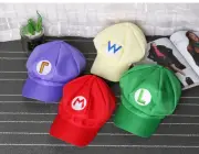 Super Mario Bros Cosplay Luigi Costume Party Hat Cap Child Adult Sizes Halloween