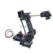 6-Axis Robot Mechanical Arm PVC Robotics Arm Rack w/ Servos