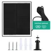 US 10W Solar Panel For Security Camera 5V Type-C Port Camera Solar Panel Char 5