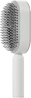 New Hair Brush Self-cleaning Air Cushion Comb Comfortable for Salon Hairdress AU White