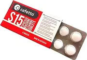 Cafetto S15 High-Performance Espresso Machine Cleaning Tablets For Breville and Other Espresso and Coffee Machines (8 Tablets Blister)