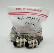 CHELIC SQMH-C3 12-12 Bulkhead union Push to connect Fitting (10 PCS PER BAG)