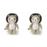 2x The Peanutshell Madagascar Themed Print Plush Toy Baby Nursery Decor 0+
