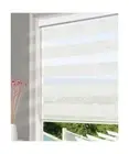 Homebox Zebra Blinds for Indoor Windows Shades, Faux Linen Roller Window Shad...