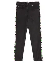 [Stella McCartney Kids] Stella McCartney Kids Logo straight jeans Y 3 black