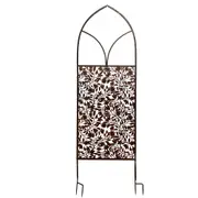 Willow & Silk Metal 162cm Arch Screen Leaves Wall Art w/Removable Stakes/Garden