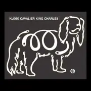 Cavalier King Charles Spaniel K Line Dog Breed Window Tattoo Decal