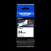 5x Brother STe-151 ST151 Genuine 24mm Black Stencil Tape - 3meters