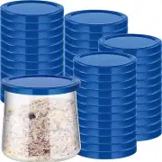 48 Pcs Yogurt Jar Lids Plastic Yogurt Container Lids Compatible with Oui Yogu...