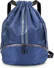 INONIX Sports Bags with Shoe Compartment Cricket Football Rugby Basketball &Volleyball Backpack Waterproof Drawstring Bag Large Capacity Backpack