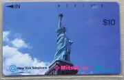 New York Telephone Mitsui USA Tamra Statue of Liberty Phonecard $10