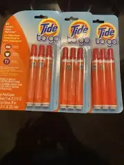 Tide To Go #1 Instant Stain Remover Lot 3 Packs of 3 Portable Pens (9 Total)