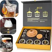 Old Fashioned Whiskey Smoker Kit - Smoky by NOBLESIP. Smoke Bourbon, Scotch. Complete Set with Torch and Wood Chips Box - Make The Legendary Smoked Cocktails at Home.