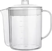 BRIGHTFUFU Oil Strainer Pot for Cooking 1500ml Grease Cup Fat Separator Gravy Strainer