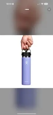 Hydro Flask 24oz Wide Mouth with Flex Straw Cap Lupine Purple