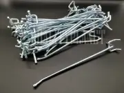 (100) 8" PEGBOARD HOOKS BALL TIP Garage Peg Board Tool Display Fits 1/8" & 1/4"