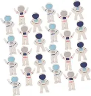MINAOLULUS 48pcs Cute Mini Astronaut Erasers Fun Outer Space Themed Pencil Erasers for School Supplies Classroom Decorations Erasing Vibrant Colors Types Mixed