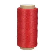Leather Sewing Thread 186 Yards 210D/1mm Polyester Waxed Cord, Red