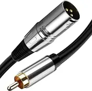 RCA to XLR Cable, Tunghey Single RCA Male to XLR Male HiFi Audio Cable, for Amplifier Mixer Microphone (3m)