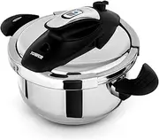 [Tower] T920002 One-Touch Ultima Pressure Cooker with Detachable 60-Minute Timer, 4L, Stainless Steel